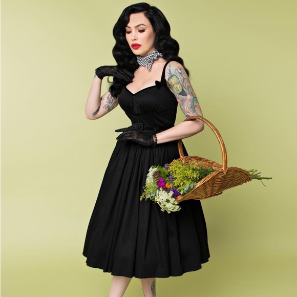 Vixen by Micheline Pitt Dresses & Skirts - Vixen Micheline Pitt x Unique Vintage Collab Black Dress